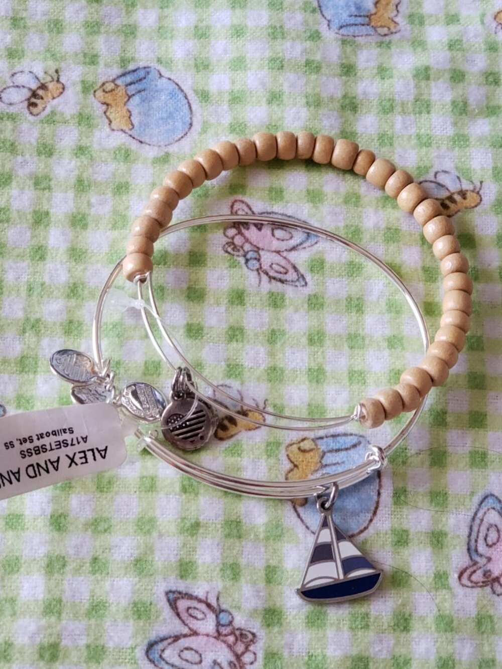 New ⛵️ Alex & Ani Sailboat Set Charm ⛵️ 767